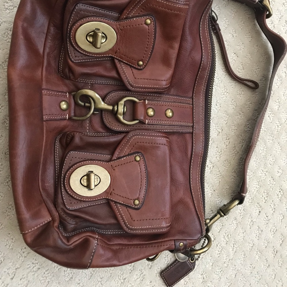 Authentic Leather w/brass Coach Legacy Satchel